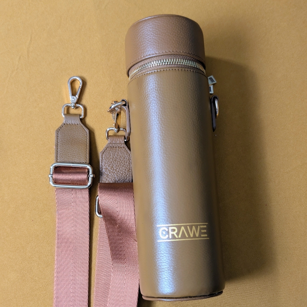 CRAWE Brown Leather Bottle Holder
